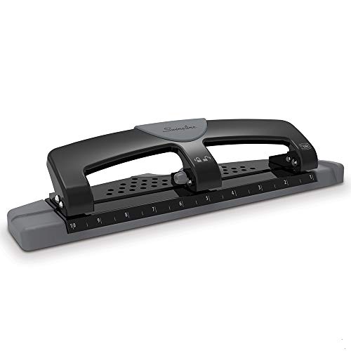 Product Cover Swingline SmartTouch 3-Hole Punch, Reduced Effort, 12 Sheet Punch Capacity (A7074134)