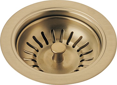 Product Cover Delta Faucet 72010-CZ Flange and Strainer, Kitchen Sink, Champagne Bronze
