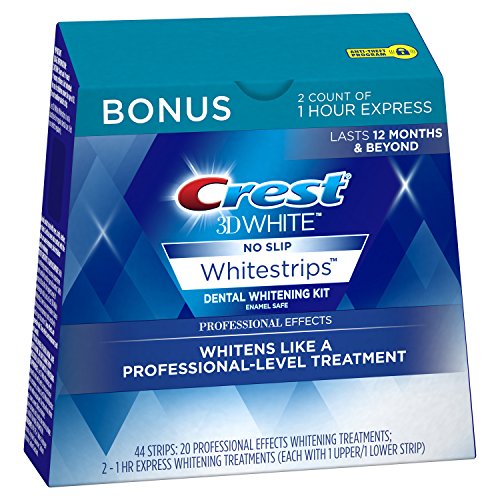 Product Cover Crest 3D White Professional Effects Plus 1 Hour Express Whitening Treatment, 22 Count (packaging may vary)