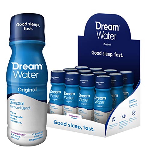 Product Cover Dream Water Natural Sleep Aid, GABA, MELATONIN, 5-HTP, 2.5oz Shot, Snoozeberry, 12 Count