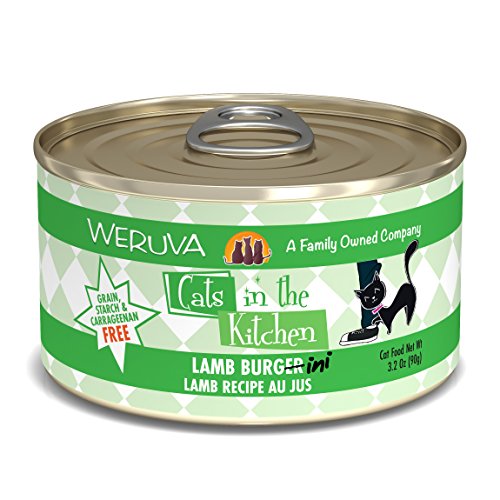 Product Cover Weruva Cats In The Kitchen, Lamb Burger-Ini With Lamb Au Jus Cat Food, 3.2Oz Can (Pack Of 24)