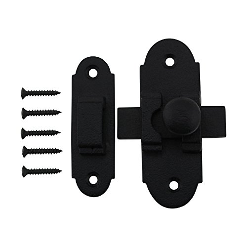 Product Cover Wrought Iron Cabinet Latch Slide Style Black 3.25 Inch H X 1.25 Inch W Renovator's Supply Improved Design Small Slide Distance