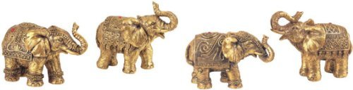Product Cover GSC Set of 4 Thai Elephant Collectible Statue Figurine Decoration Decor
