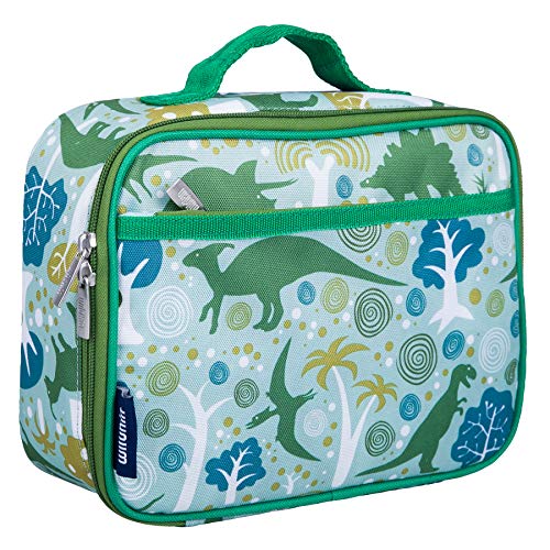 Product Cover Lunch Box, Wildkin Lunch Box, Insulated, Moisture Resistant, and Easy to Clean with Helpful Extras for Quick and Simple Organization, Ages 3+,Perfect for Kids or On-The-Go Parents - Dinomite Dinosaurs
