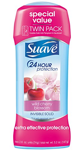 Product Cover Suave Antiperspirant Deodorant, Wild Cherry Blossom 2.6 oz, Twin Pack