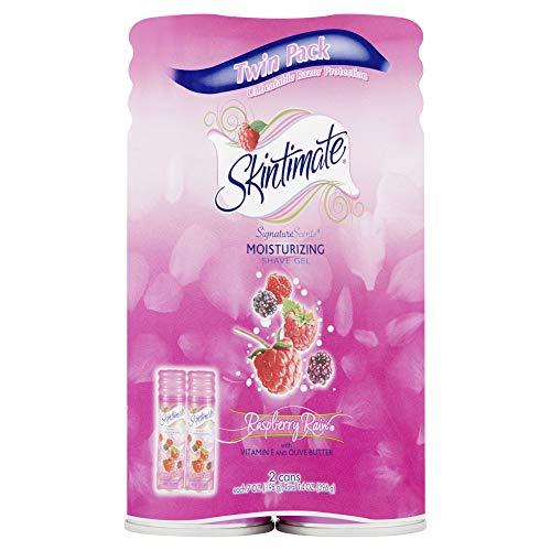 Product Cover Skintimate Signature Scents Twin Pack Shave Gel, Raspberry Rain, 7 oz, 2 Count