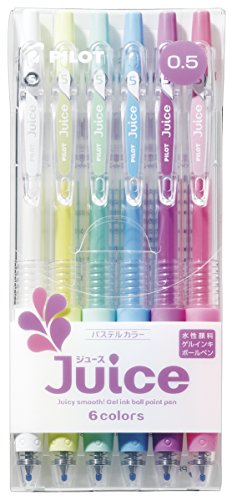 Product Cover Pilot Gel Ballpoint Pen Juice 0.5, 6 Pastel Color Set (LJU-60EF-6CP)