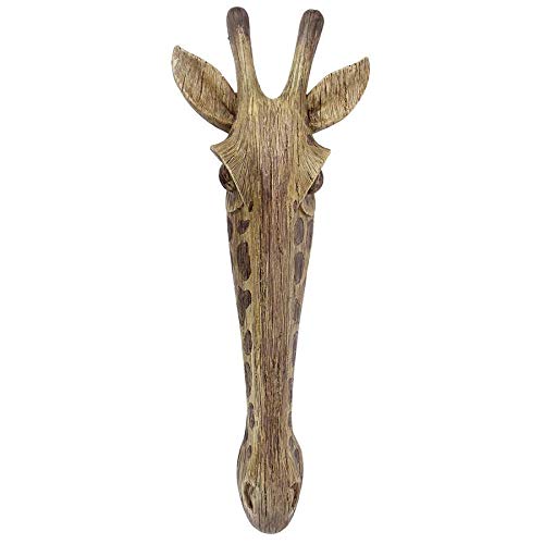 Product Cover Design Toscano Animal Mask of the Savannah Wall Sculpture Giraffe, Multicolored