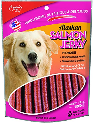 Product Cover Carolina Prime Pet 40192 Salmon Jerky Treat For Dogs ( 1 Pouch), One Size