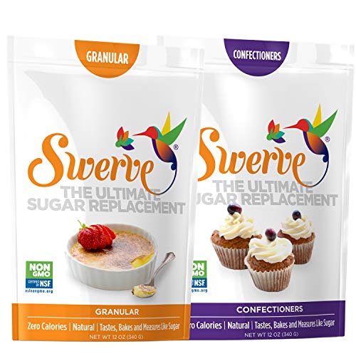 Product Cover Swerve Sweetener, Bakers Bundle, Granular and Confectioners, 12 Ounce, pack of 2