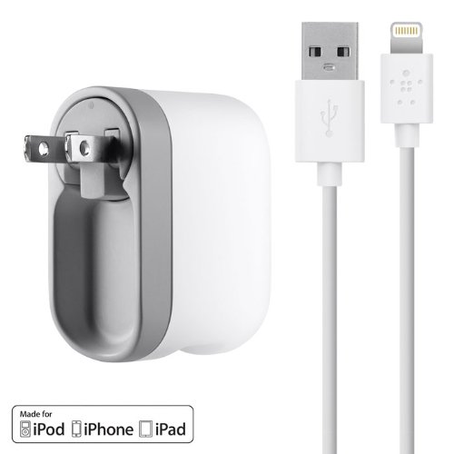Product Cover Belkin USB Swivel Home and Wall Charger with Lightning Cable for iPhone, iPad, and iPod
