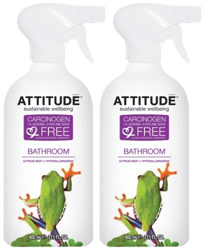 Product Cover Bathroom Cleaner, Citrus Zest, 27.1 Oz by Attitude (Pack of 2)