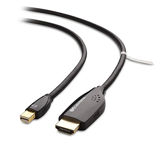 Product Cover Cable Matters Mini DisplayPort to HDTV Cable in Black 6 Feet - Thunderbolt | Thunderbolt 2 Port Compatible