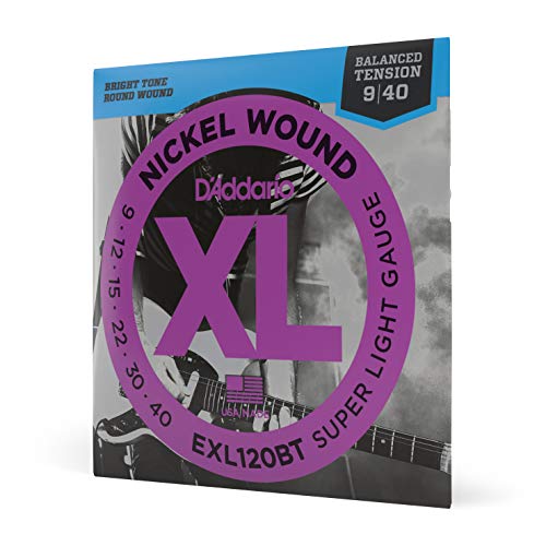 Product Cover D'Addario EXL120BT Nickel Wound 9-40 Super Light Electric Guitar Strings (Nickel)