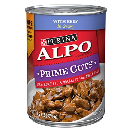 Product Cover Purina ALPO Brand Dog Food Prime Cuts with Beef in Gravy Wet Dog Food, 13.2 Ounce Can, Pack of 12