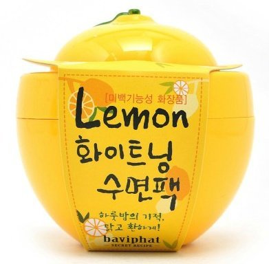 Product Cover KOREAN COSMETICS, Baviphat_ Lemon whitening sleeping pack (100g, nutrition, moisturizing)[001KR]