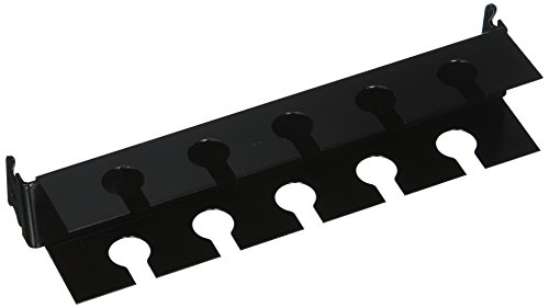 Product Cover Wall Control ASM-SL-008 B Pegboard Slotted Tool Holder Bracket Slotted Metal Accessory for Wall Control Pegboard Only, Black