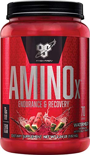 Product Cover BSN Amino X Muscle Recovery & Endurance Powder with BCAAs, 10 Grams of Amino Acids, Keto Friendly, Caffeine Free, Flavor: Watermelon, 70 Servings (Packaging May Vary)