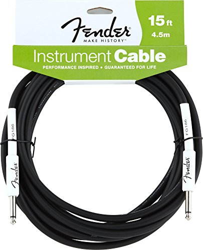 Product Cover Fender Performance Series Instrument Cables (Straight-Straight Angle) for electric guitar, bass guitar, electric mandolin, pro audio
