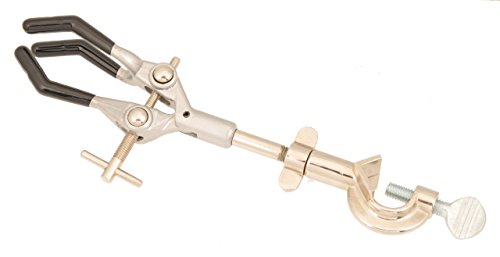 Product Cover Eisco Labs Clamp Retort, 3 PVC Coated Prongs (opens to 90mm in dia.) with Boss Head