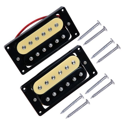 Product Cover 1set of 2 Zebra Faced Humbucker Double Coil Pickups Electric Guitar