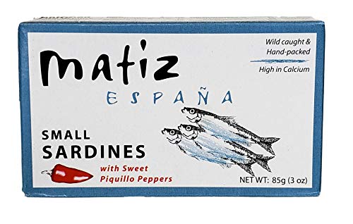 Product Cover Matiz Sardinillas with Sweet Piquillo Peppers - Wild Caught, Baby Sardines (3 oz. - 3 Pack)