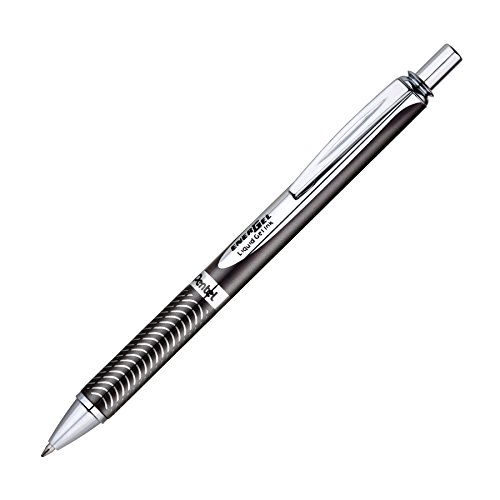 Product Cover Pentel EnerGel Alloy RT Premium Liquid Gel Pen, 0.7mm, Black Barrel, Black Ink, 1 Pack (BL407ABPA)