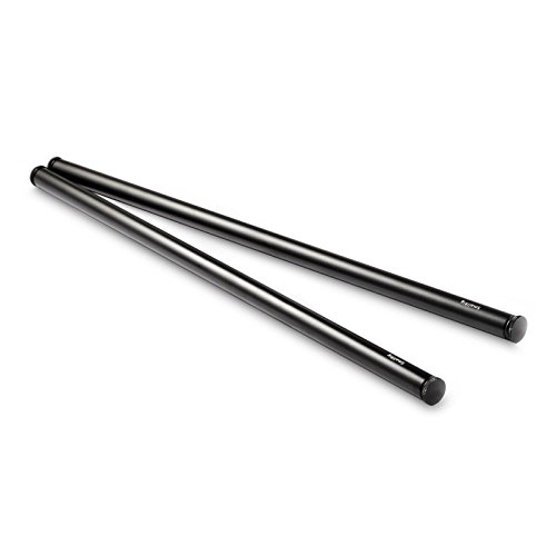 Product Cover SMALLRIG 16 Inches (40 cm) Black Aluminum Alloy 15mm Rod with M12 Female Thread, Pack of 2 - 1054