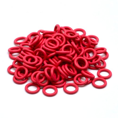 Product Cover Cherry MX Rubber O-Ring Switch Dampeners Red 40A-L - 0.2mm Reduction (125pcs)