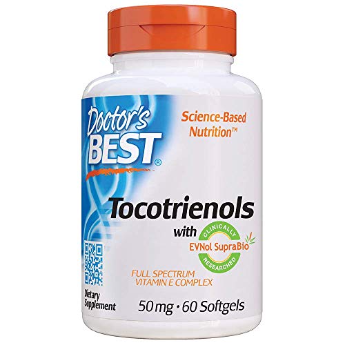 Product Cover Doctor's Best Tocotrienols Featuring Tocomin Suprabio 50 mg, 60 Count