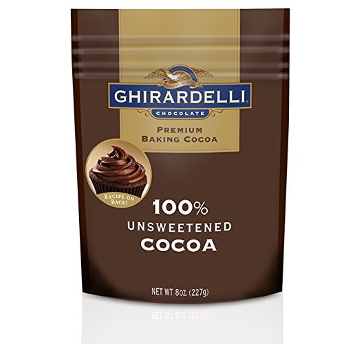 Product Cover Ghirardelli Chocolate Unsweetened Cocoa Pouch, 8 Ounce