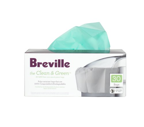 Product Cover Breville BJE030 Clean and Green Biodegradable Pulp Container Bag for Juicers