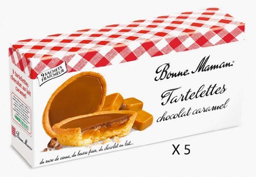 Product Cover French Bonne Maman Caramel Tartelettes Bonne Maman-Tartelette Chocolat Au Lait Caramel Bonne Maman-5 Bag Pack