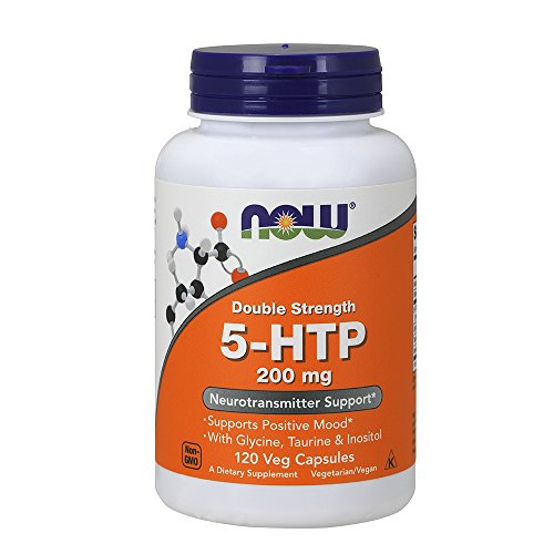 Product Cover NOW Supplements, 5-HTP, Double Strength 200 mg, 120 Veg Capsules