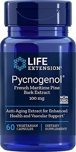 Product Cover Life Extension Pycnogenol French Maritime Pine Bark Extract 100 Mg 60 Vegetarian Capsules