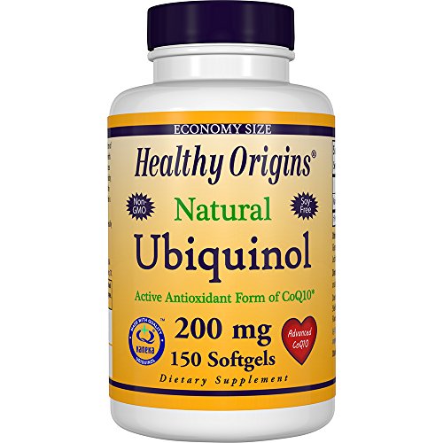 Product Cover Healthy Origins Ubiquinol Soy Free/Non-GMO Gels, 200 Mg, 150 Count