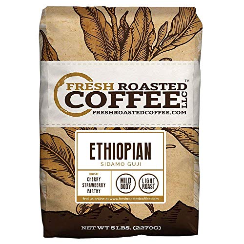 Product Cover Ethiopian Sidamo Guji Natural Coffee, Whole Bean,Fresh Roasted Coffee LLC (5 lb.)