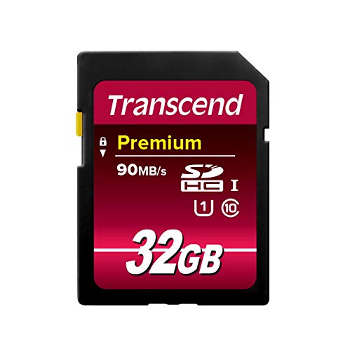 Product Cover Transcend 32GB SDHC Class 10 UHS-1 Flash Memory Card Up to 60MB/s (TS32GSDU1)