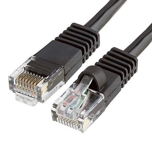 Product Cover CMPLE Cat5e Network Ethernet Cable - Computer LAN Cable 1Gbps - 350 MHz, Gold Plated RJ45 Connectors - 5 Feet Black