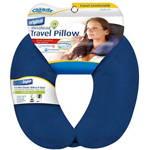 Product Cover Cloudz Dual Comfort Microbead Travel Neck Pillow - Blue