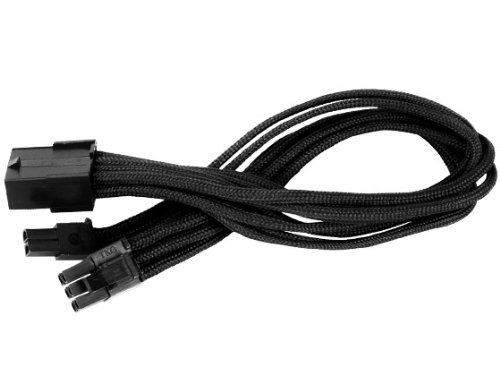 Product Cover Silverstone Tek Sleeved Extension Power Supply Cable with 1 x 8-Pin to PCI-E 8-Pin Connector (PP07-PCIB)