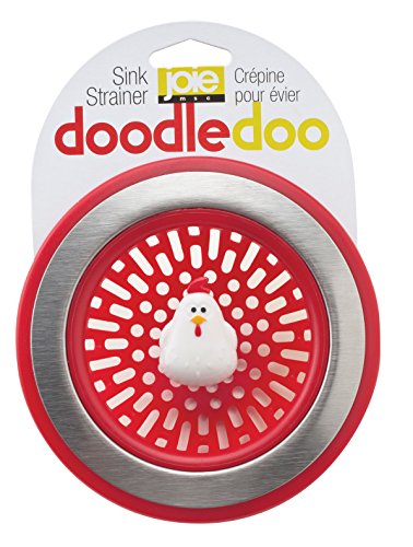 Product Cover MSC International 89303 Joie Doodle Doo Kitchen Sink Strainer Basket, Rooster, 4.5-inch, Red