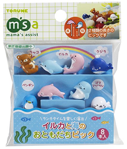 Product Cover Torune Food Pick Dolphins & Sea Friends, 8 Picks Per Pack (P-3081)