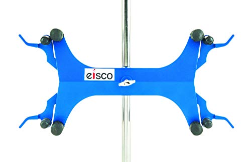 Product Cover Eisco Labs Burette/Tube Clamp, Double, High Strength Alloy - Spring Loaded Jaws - 7/8