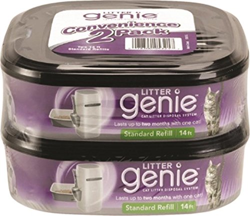 Product Cover Litter Genie Standard Refill Cartridge for Cat Litter Disposal System, Pack of 2, 2 CT