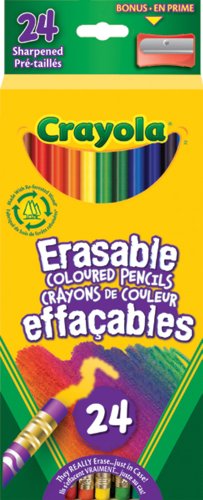 Product Cover KS Crayola 24 Erasable Colored Pencils