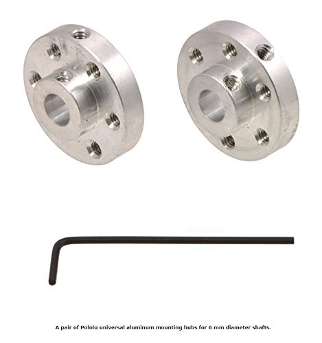 Product Cover Pololu 1083 Universal Aluminum MOUNTING HUB for 6mm Shaft Pair, 4-40 Holes
