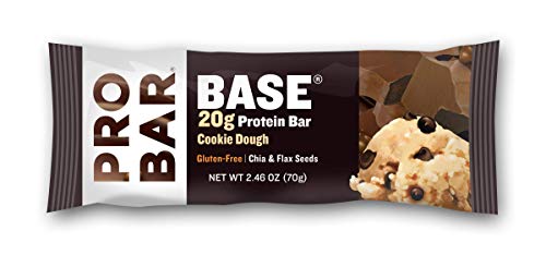 Product Cover PROBAR - Base Protein Bar, Cookie Dough, Non-GMO, Gluten-Free, Certified Organic, Healthy, Plant-Based Whole Food Ingredients, Natural Energy (12 Count) Packaging May Vary