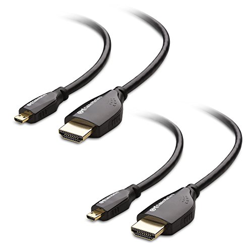 Product Cover Cable Matters 2-Pack High Speed HDMI to Micro HDMI Cable (Micro HDMI to HDMI) 4K Resolution Ready - 6 Feet