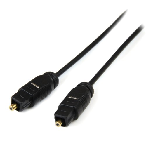 Product Cover StarTech.com 15 ft Thin Toslink Digital Optical SPDIF Audio Cable - 15ft / 15 Feet Optical Audio Cable (THINTOS15)